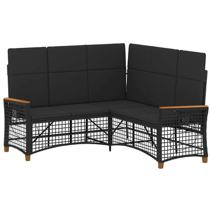 Tuin Ligbankset 164 X 164 X 112 Cm Poly Rattan En Staal