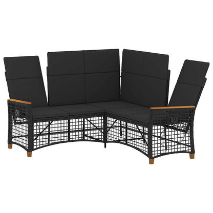 Tuin Ligbankset 164 X 164 X 112 Cm Poly Rattan En Staal