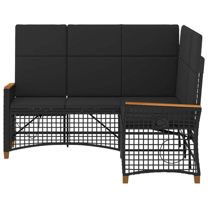 Tuin Ligbankset 164 X 164 X 112 Cm Poly Rattan En Staal