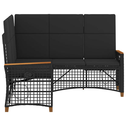 Tuin Ligbankset 164 X 164 X 112 Cm Poly Rattan En Staal