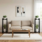 30 x 30 x 100 cm / Zwarte eik