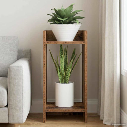Plantenstandaard 2 St Geconstrueerd Hout