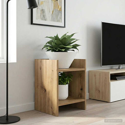 Plantenstandaard 2 St Geconstrueerd Hout