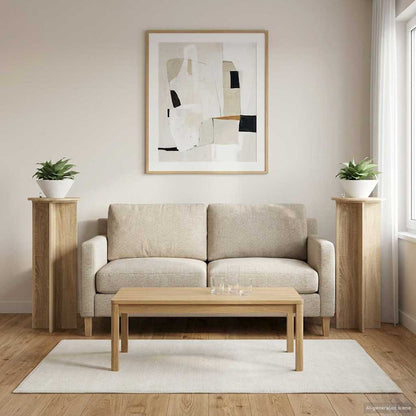 Plantenstandaard 2 Pcs Bewerkt Hout