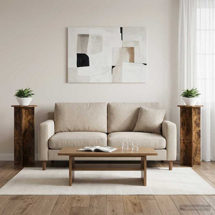 Plantenstandaard 2 Pcs Bewerkt Hout