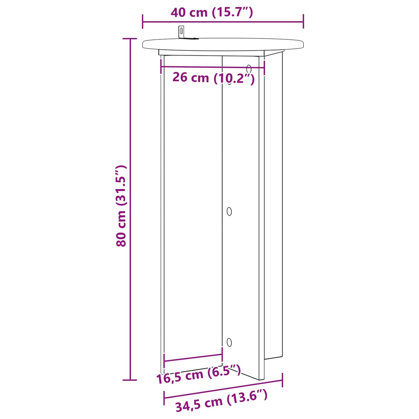 Plantenstandaard 2 Pcs Bewerkt Hout