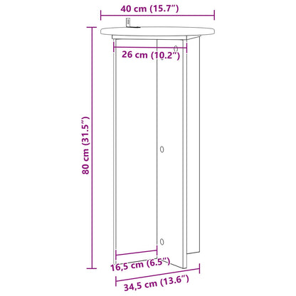 Plantenstandaard 2 Pcs Bewerkt Hout
