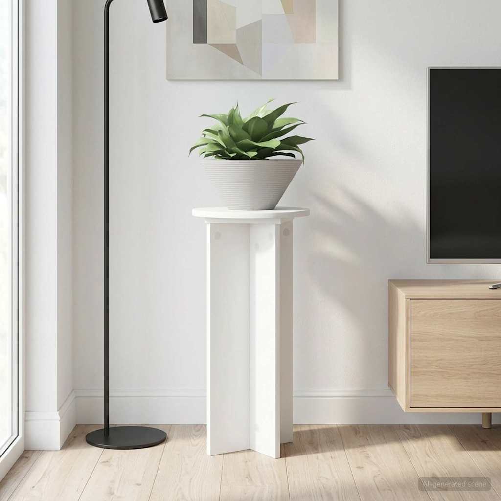 Plantenstandaard 2 Pcs Bewerkt Hout