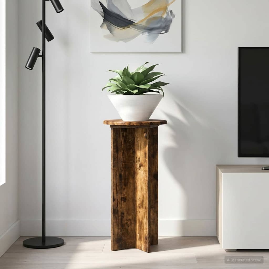 Plantenstandaard 2 Pcs Bewerkt Hout