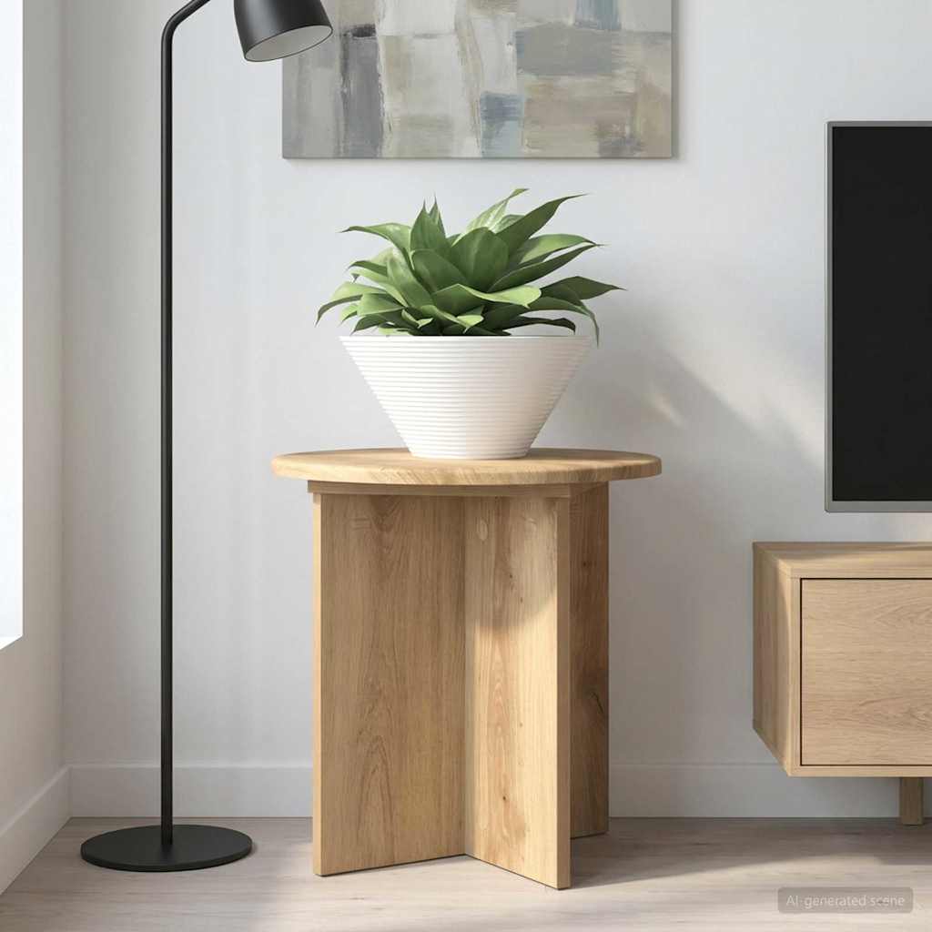 Plantenstandaard 2 Pcs Bewerkt Hout