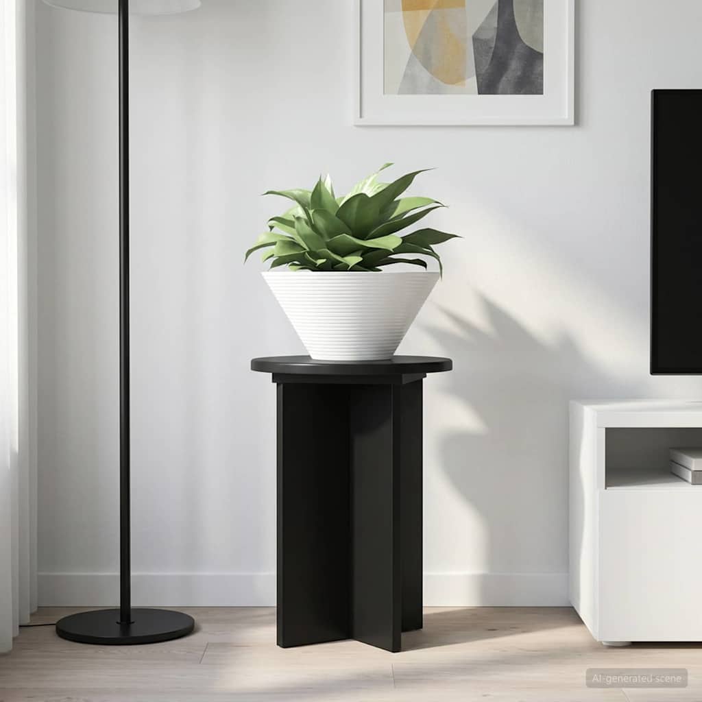 Plantenstandaard 2 Pcs Bewerkt Hout
