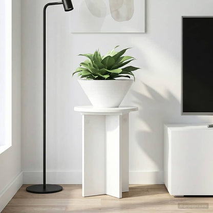 Plantenstandaard 2 Pcs Bewerkt Hout