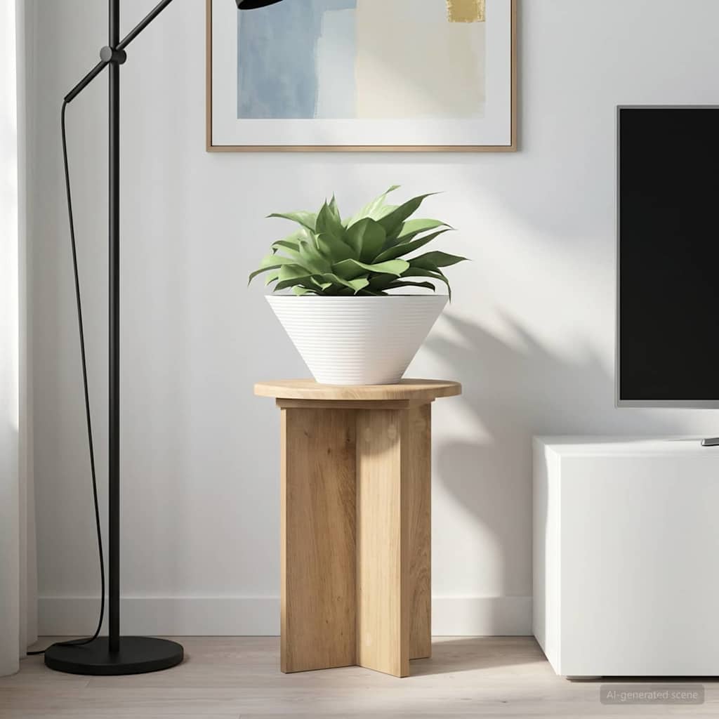 Plantenstandaard 2 Pcs Bewerkt Hout
