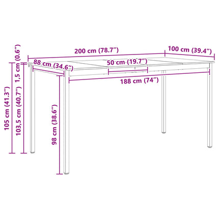 Bartafel Massief Grenenhout