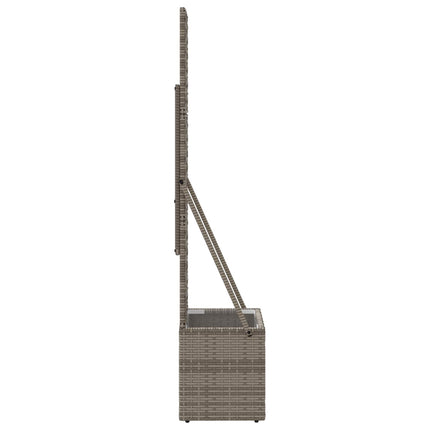 Tuindruppel Met Trellis Grijs Poly Rattan