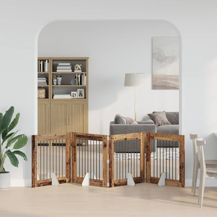 Opvouwbaar Hondenhek Met Standaards 4 St 401 Cm