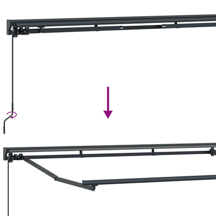 Handmatige Luifelhouder Met Led's Aluminium