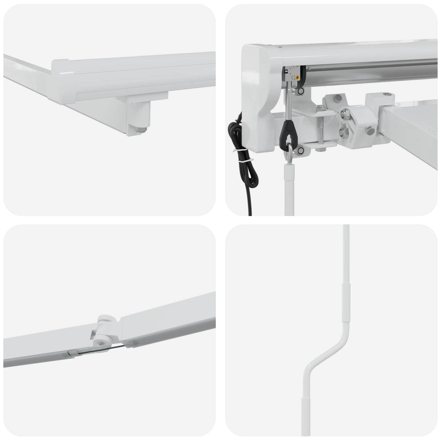 Elektrisch Zonnescherm Frame Met Led's Aluminium