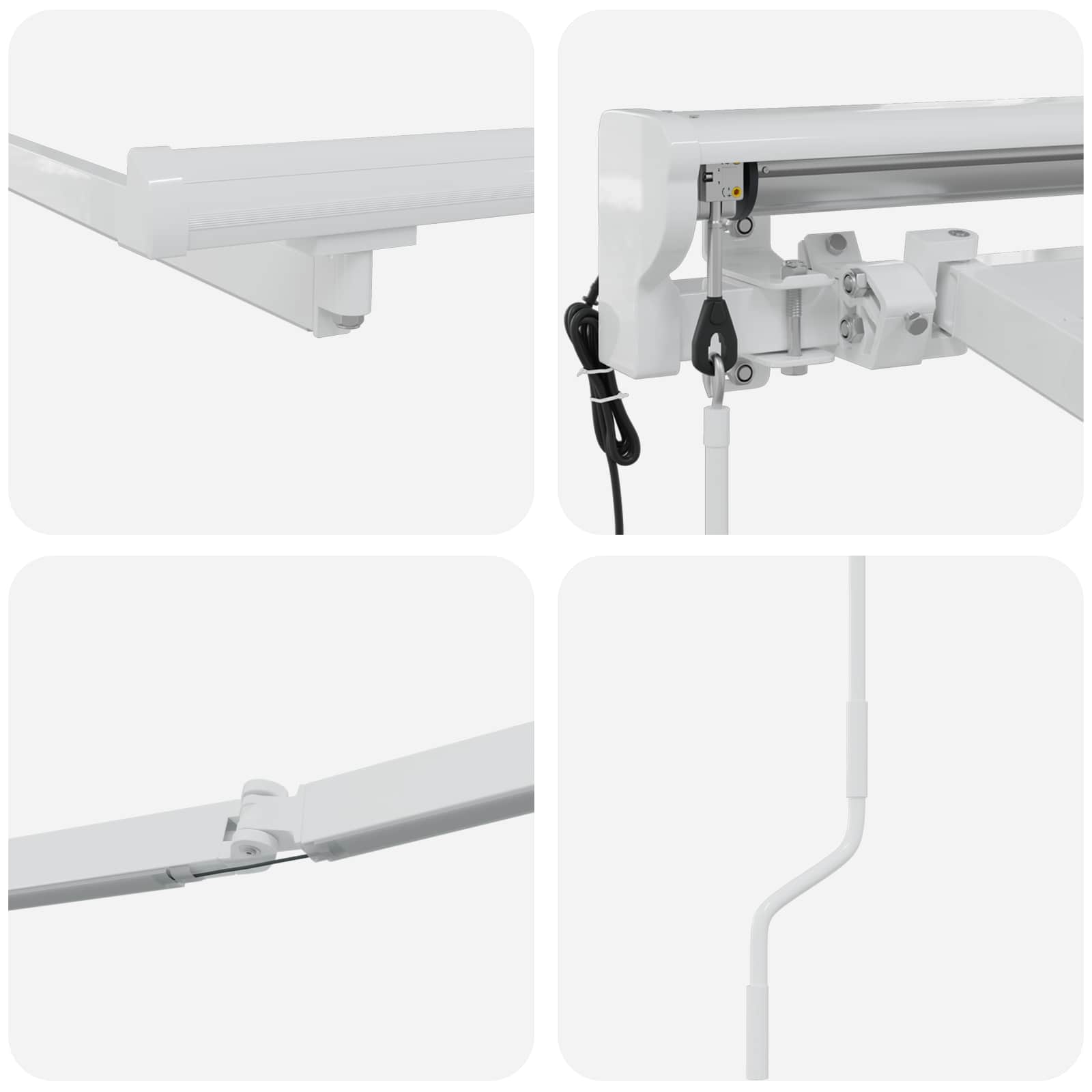 Elektrisch Zonnescherm Frame Met Led's Aluminium