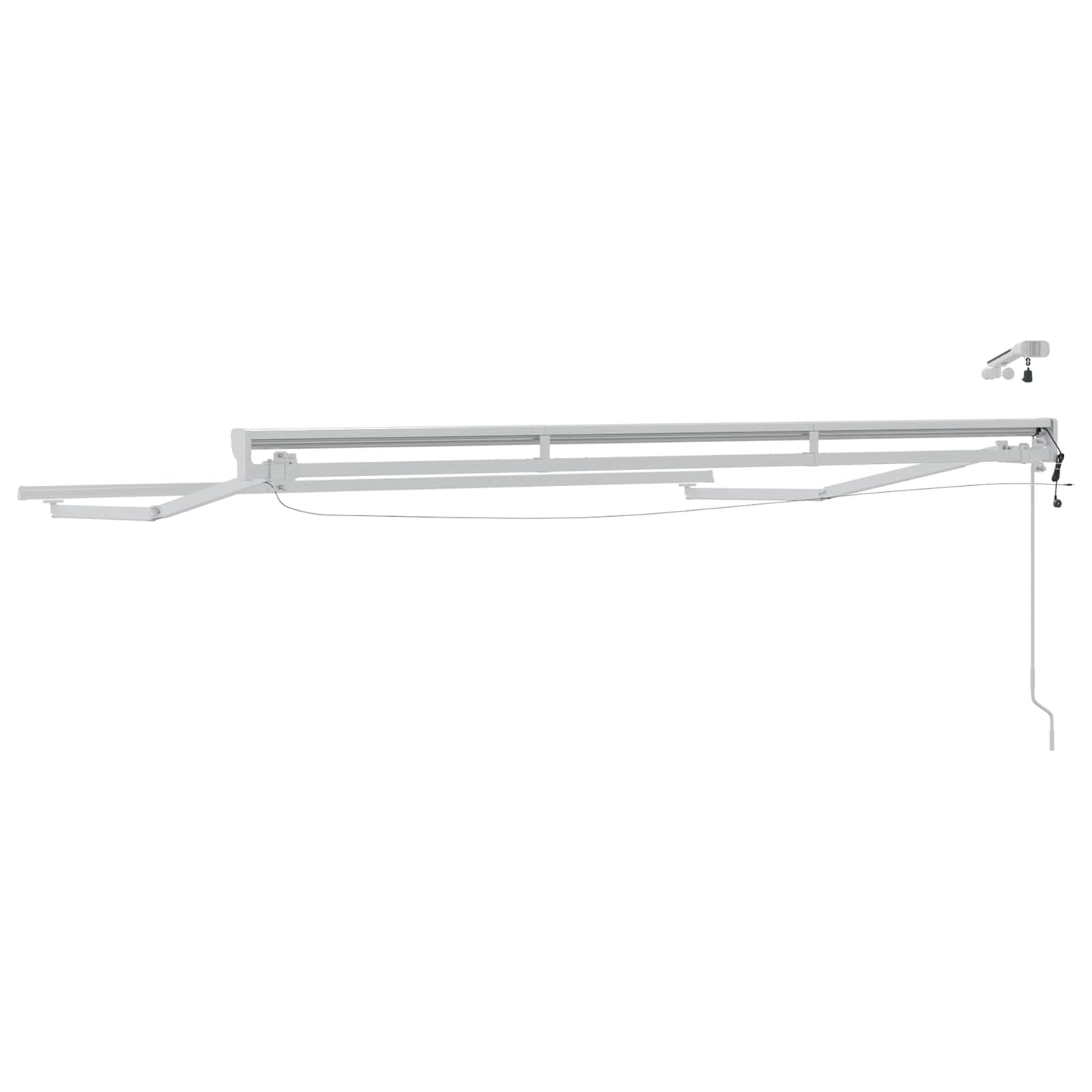 Elektrisch Zonnescherm Frame Met Led's Aluminium