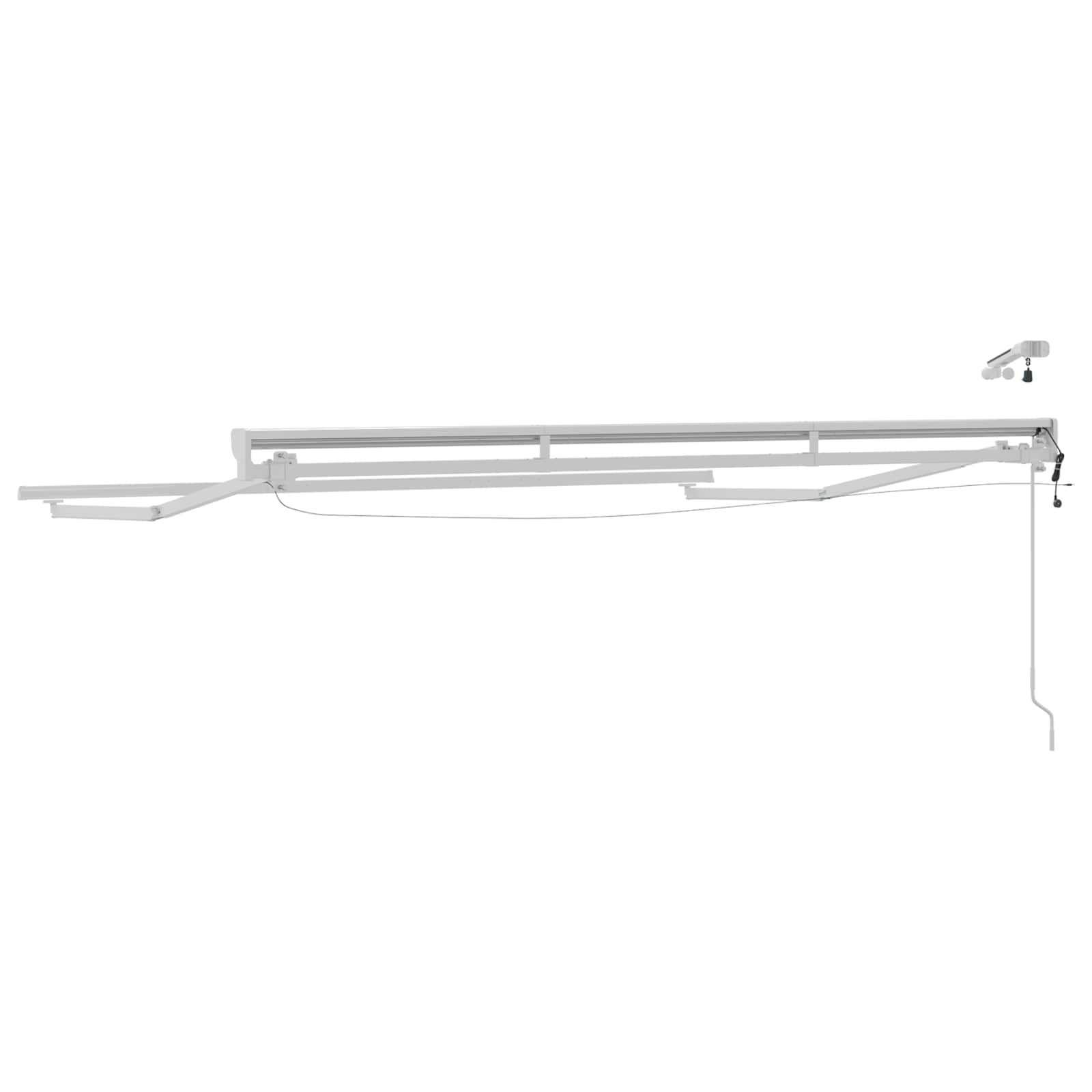 Elektrisch Zonnescherm Frame Met Led's Aluminium