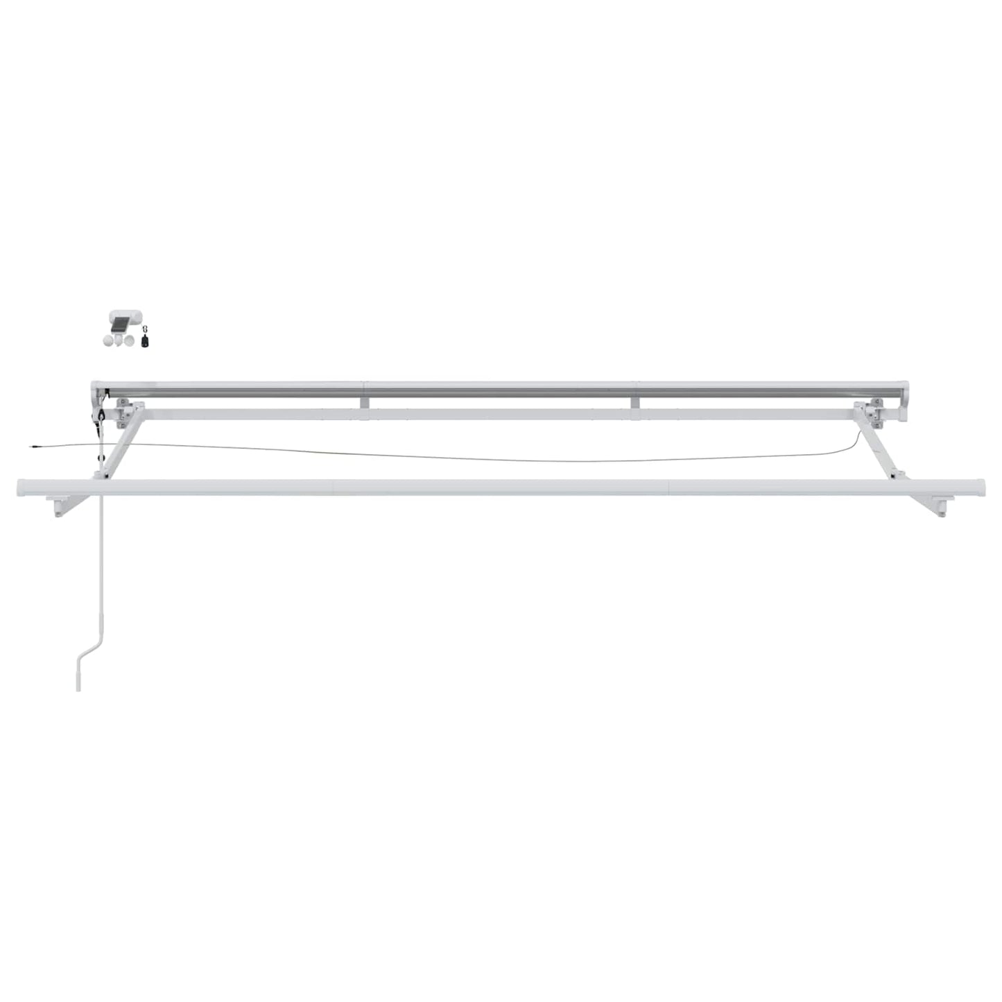 Elektrisch Zonnescherm Frame Met Led's Aluminium