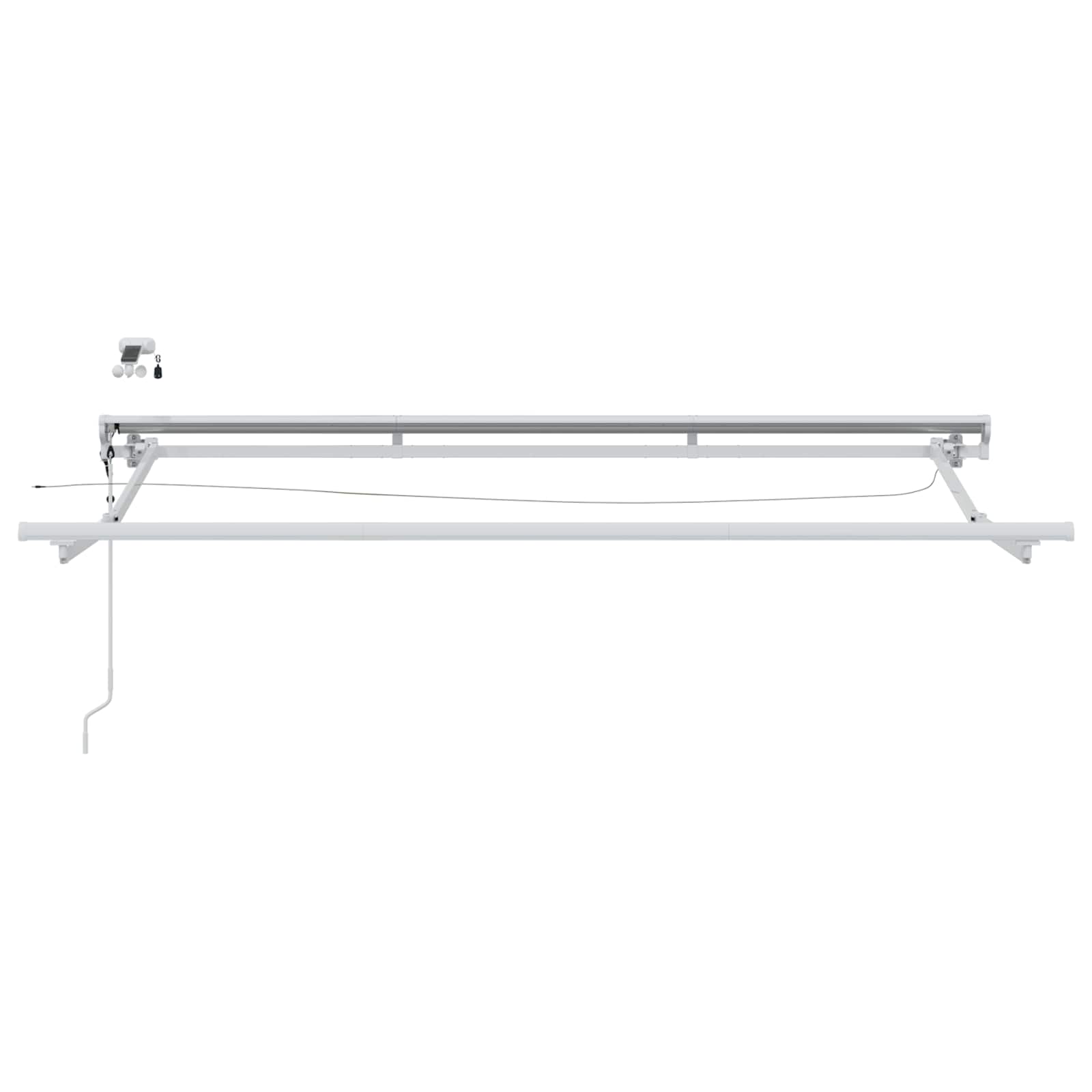 Elektrisch Zonnescherm Frame Met Led's Aluminium