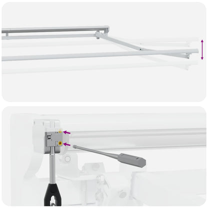 Elektrisch Zonnescherm Frame Met Led's Aluminium