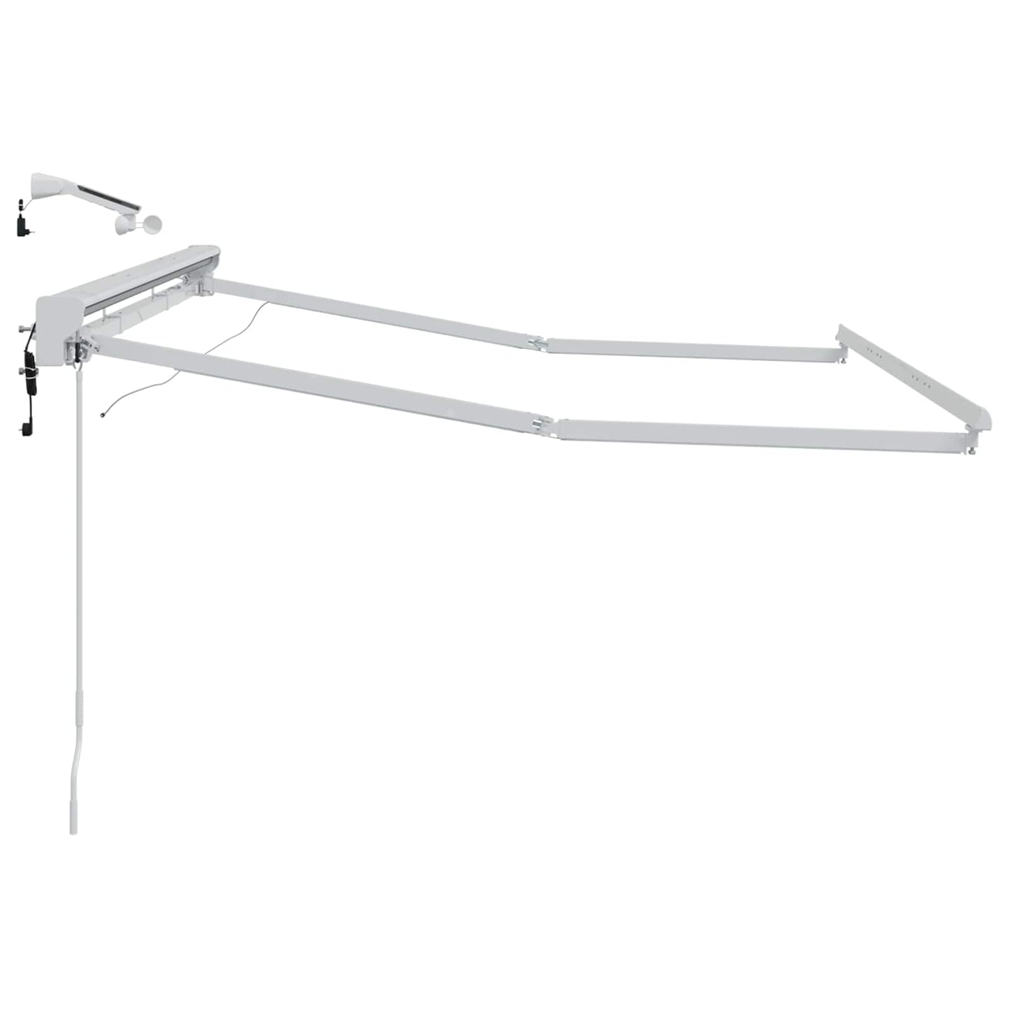 Elektrisch Zonnescherm Frame Met Led's Aluminium