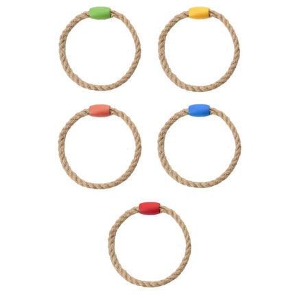 Ringwerpspelset Veelkleurig 41 X 41 X 16 Cm Massief Grenenhout
