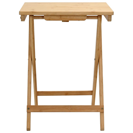 Keuken Tafel Naturel 40 X 30 X 53,5 Cm Bamboe