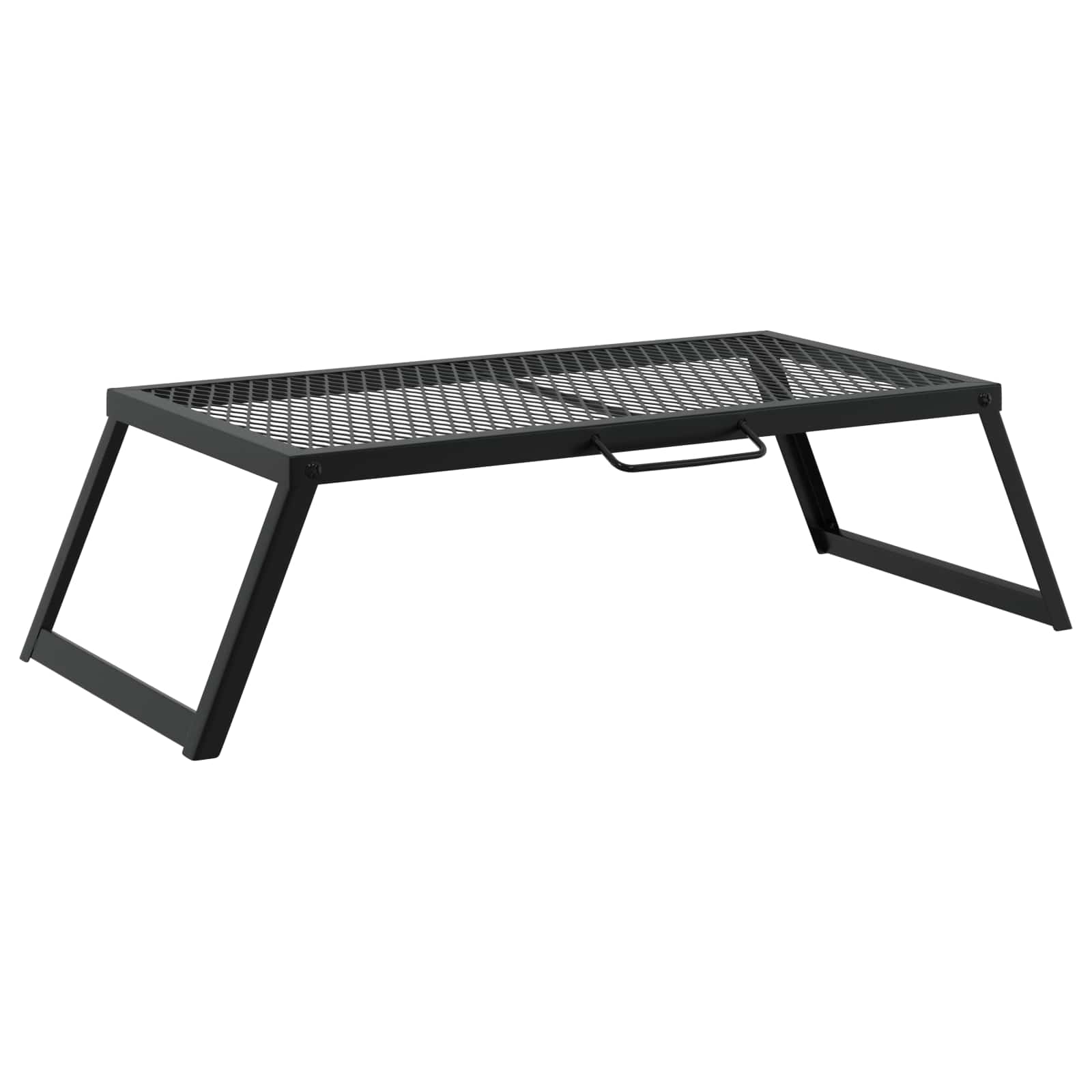 Opvouwbare Camping Grill Zwart 58 X 31 X 2 Cm Legeringen Staal