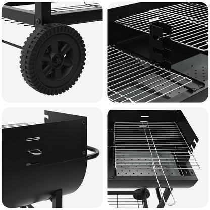 Houtskoolgrill 96,5 X 42,5 X 88,5 Cm Zwart