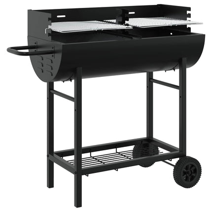 Houtskoolgrill 96,5 X 42,5 X 88,5 Cm Zwart