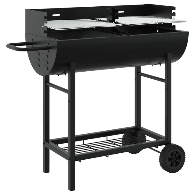 Houtskoolgrill 96,5 X 42,5 X 88,5 Cm Zwart