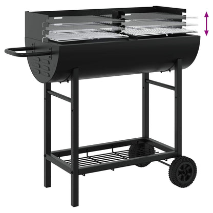 Houtskoolgrill 96,5 X 42,5 X 88,5 Cm Zwart