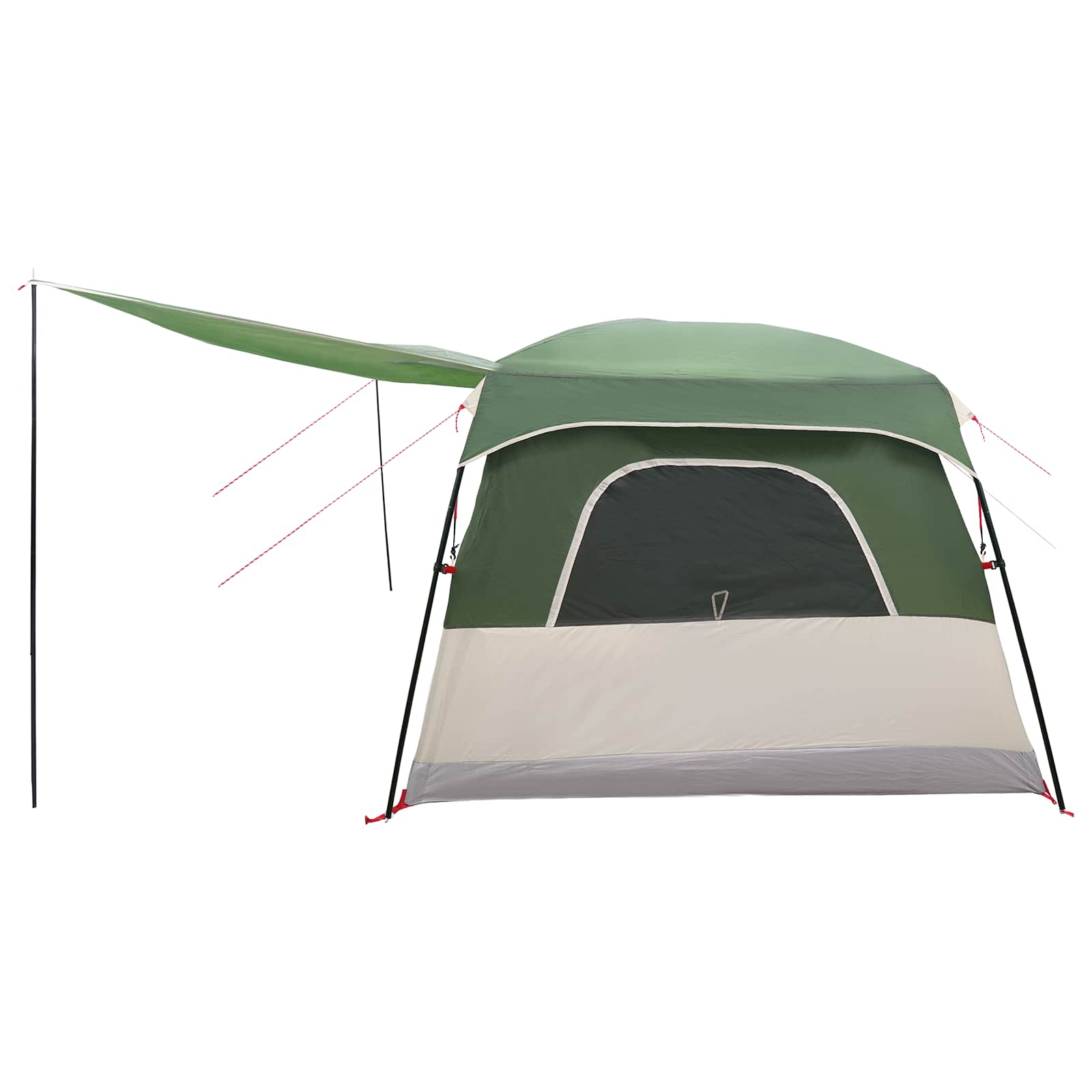 Gezinstent Met Dak Groen 420 X 305 X 200 Cm Polyester En Staal