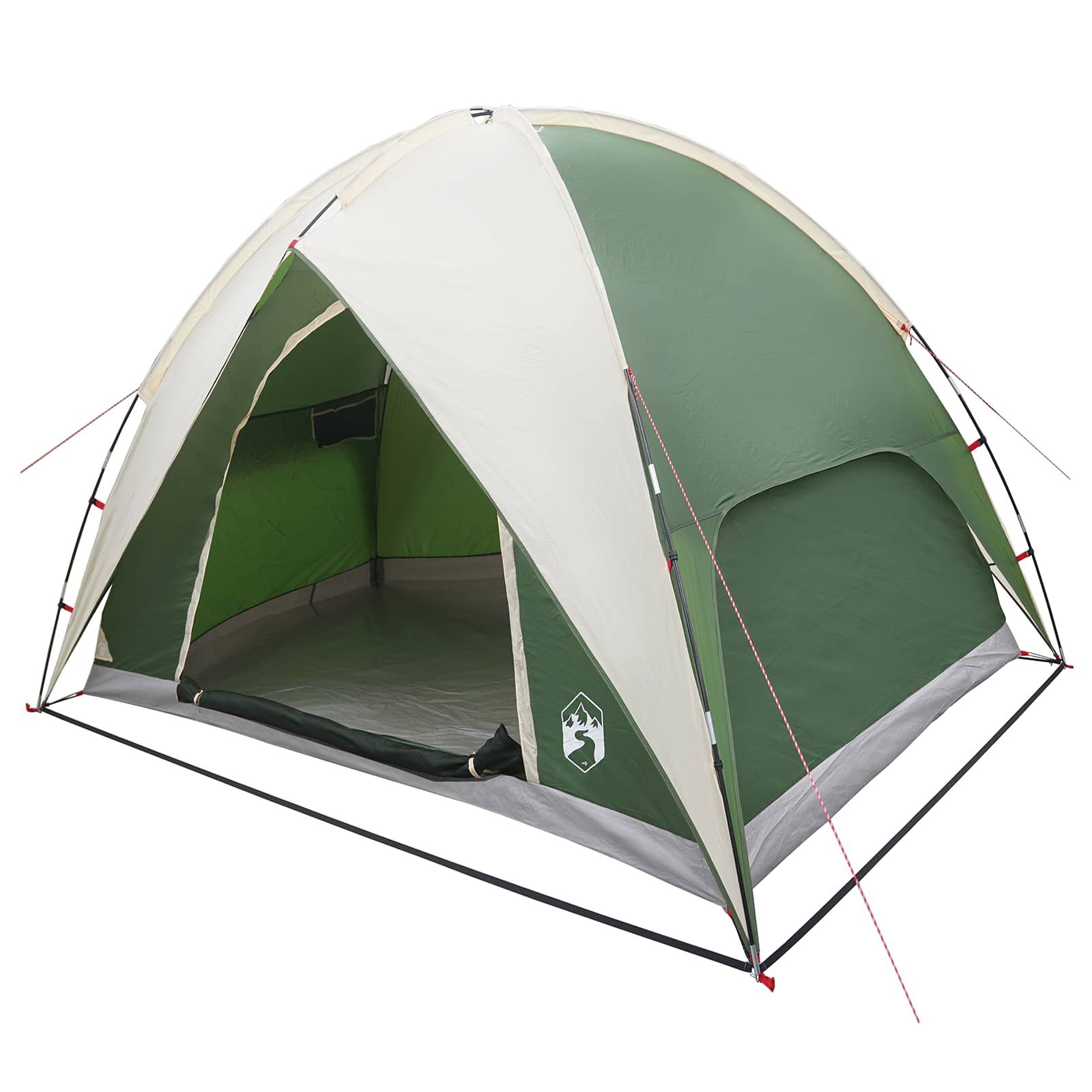 Camping Tent Met Regenhoes Waterdicht Groen 245 X 245 X 149 Cm
