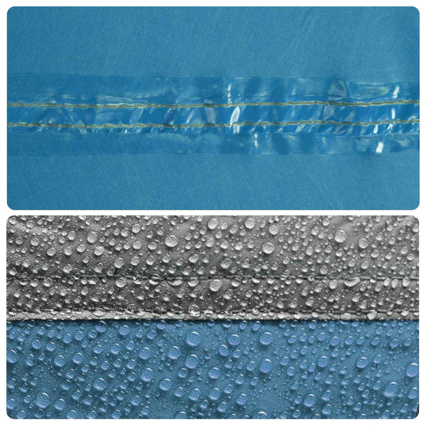 Camping Tent Met Regenhoes Waterdicht Blauw 245 X 245 X 149 Cm