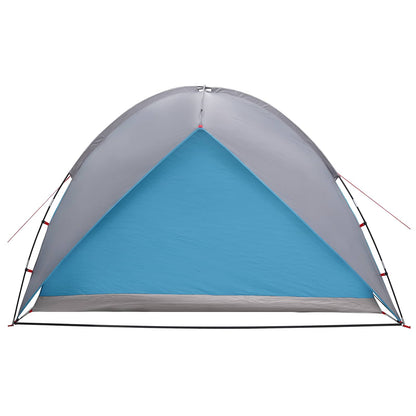 Camping Tent Met Regenhoes Waterdicht Blauw 245 X 245 X 149 Cm