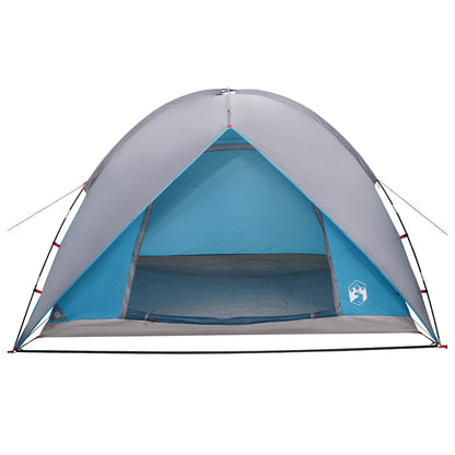 Camping Tent Met Regenhoes Waterdicht Blauw 245 X 245 X 149 Cm