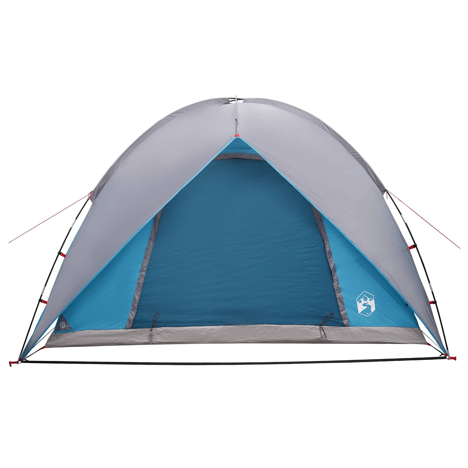 Camping Tent Met Regenhoes Waterdicht Blauw 245 X 245 X 149 Cm