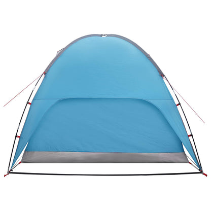 Camping Tent Met Regenhoes Waterdicht Blauw 245 X 245 X 149 Cm