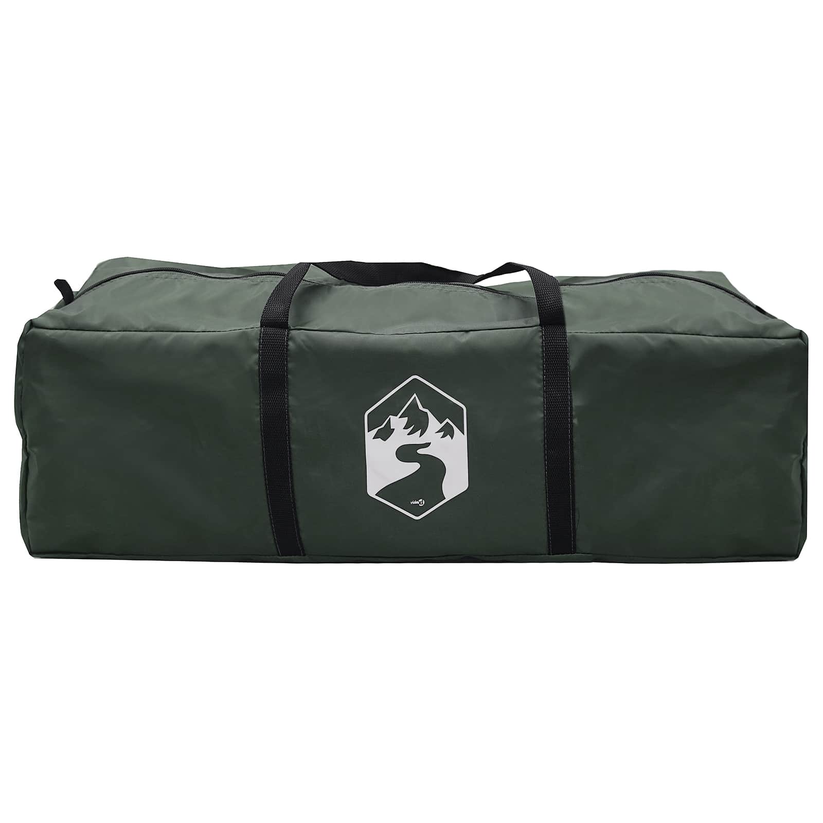 Camping Tent Met Regenhoes Waterdicht Koepel Legergroen