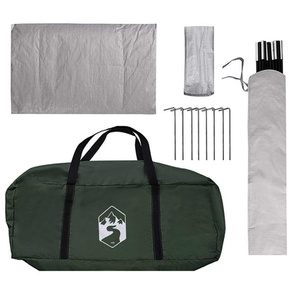 Camping Tent Met Regenhoes Waterdicht Koepel Legergroen