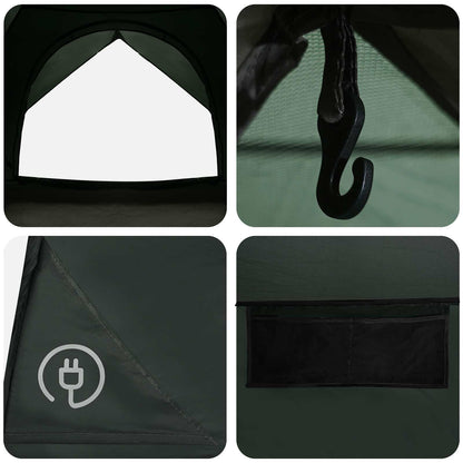 Camping Tent Met Regenhoes Waterdicht Koepel Legergroen