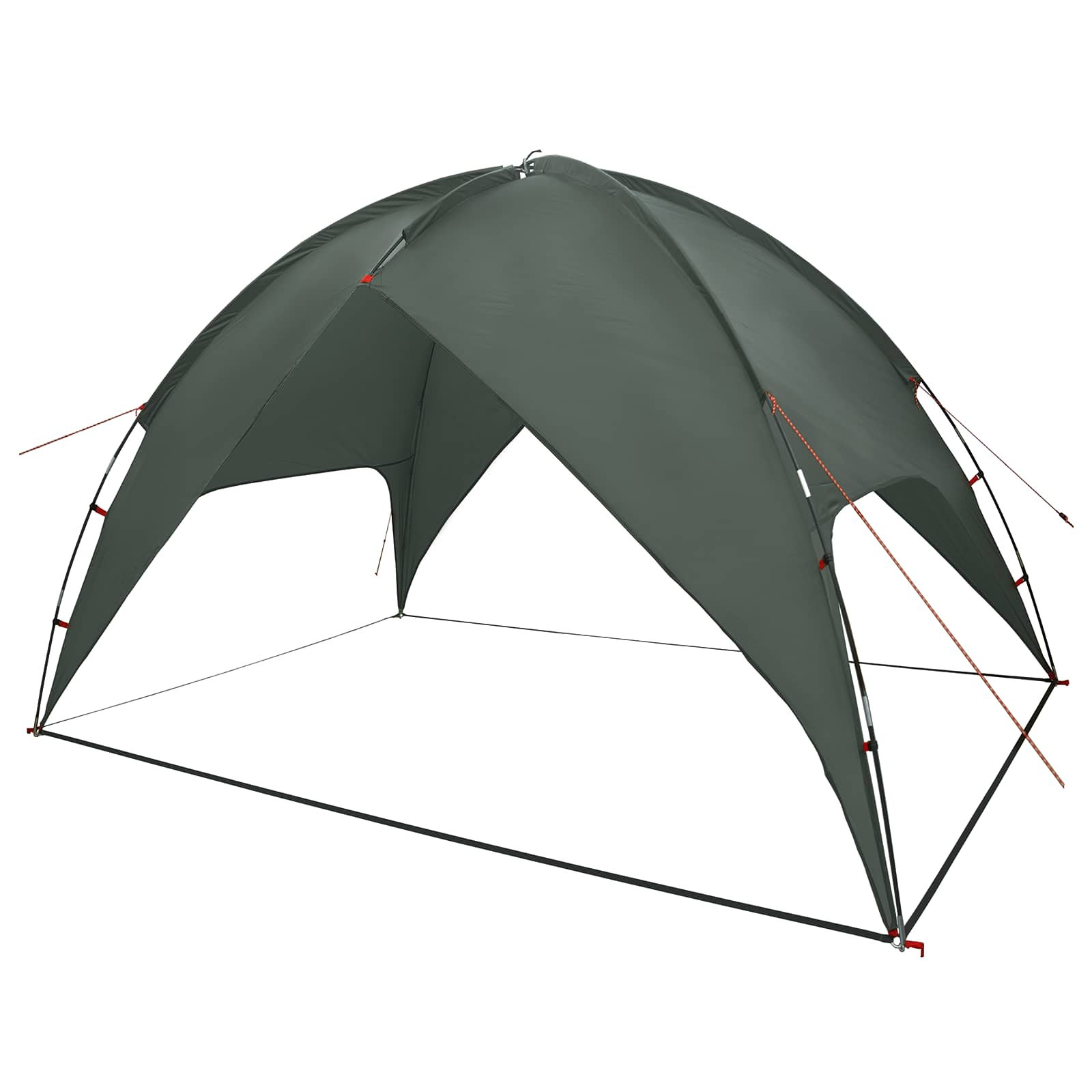 Camping Tent Met Regenhoes Waterdicht Koepel Legergroen