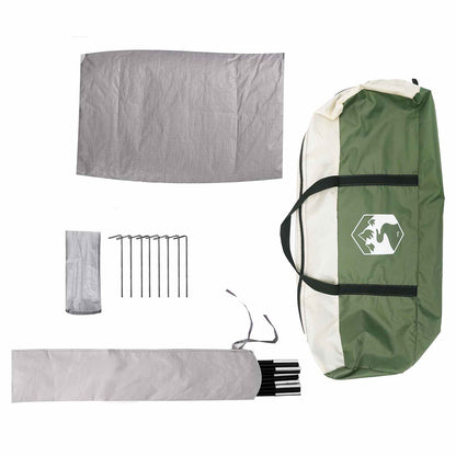Camping Tent Met Regenhoes Waterdicht Koepel Groen 4-Persoons