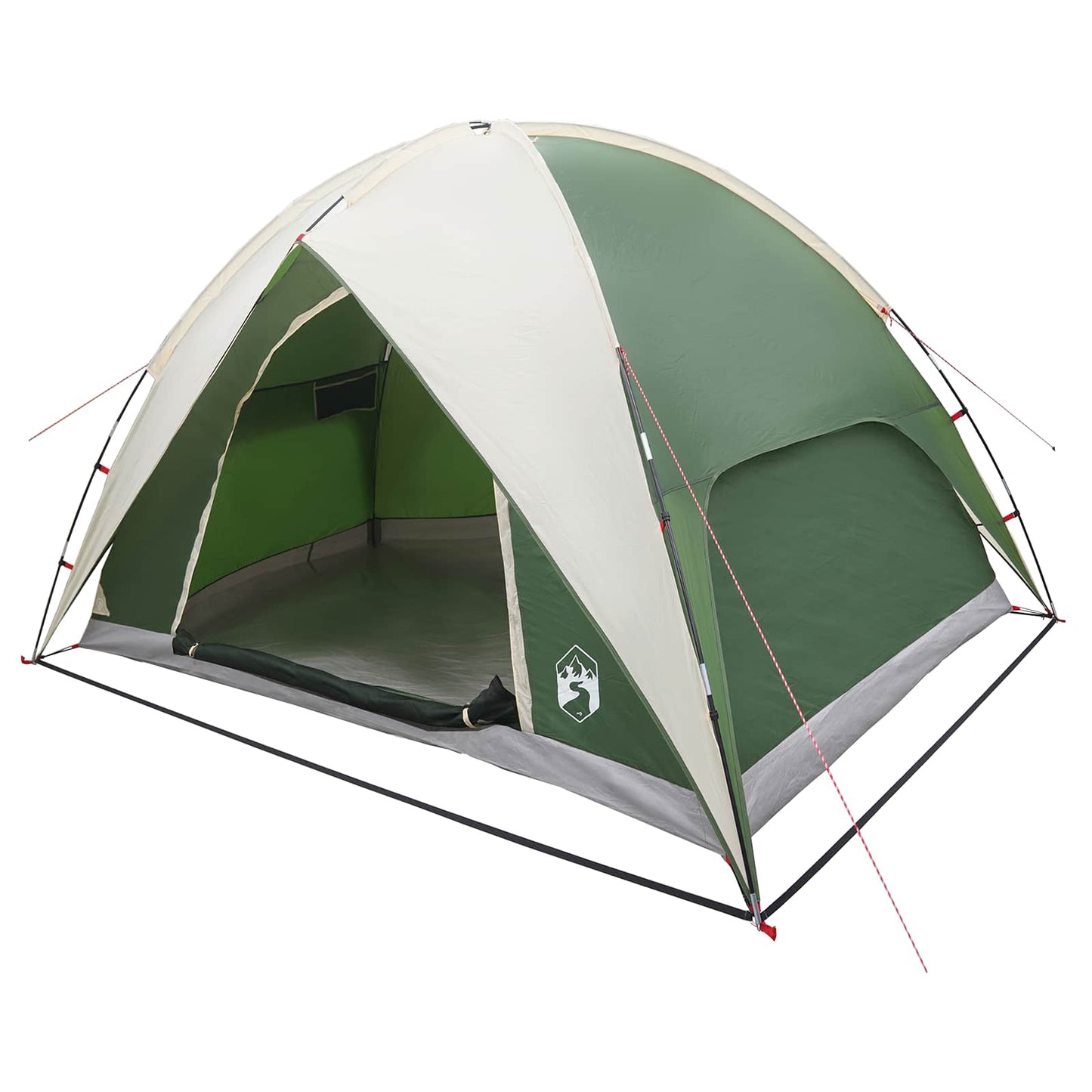 Camping Tent Met Regenhoes Waterdicht Koepel Groen 4-Persoons