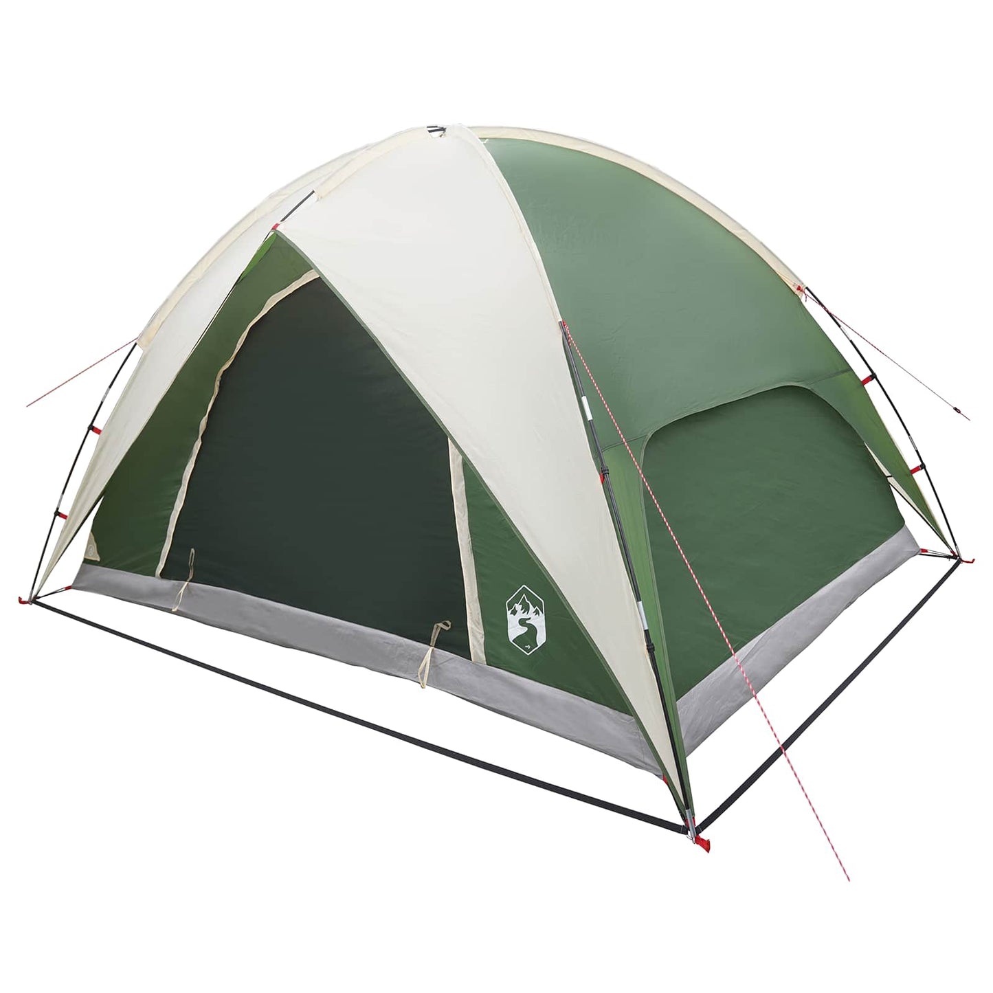 Camping Tent Met Regenhoes Waterdicht Koepel Groen 4-Persoons